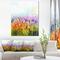 Designart - Abstract Cosmos of Colorful Flowers - Large Flower Canvas Wall Art